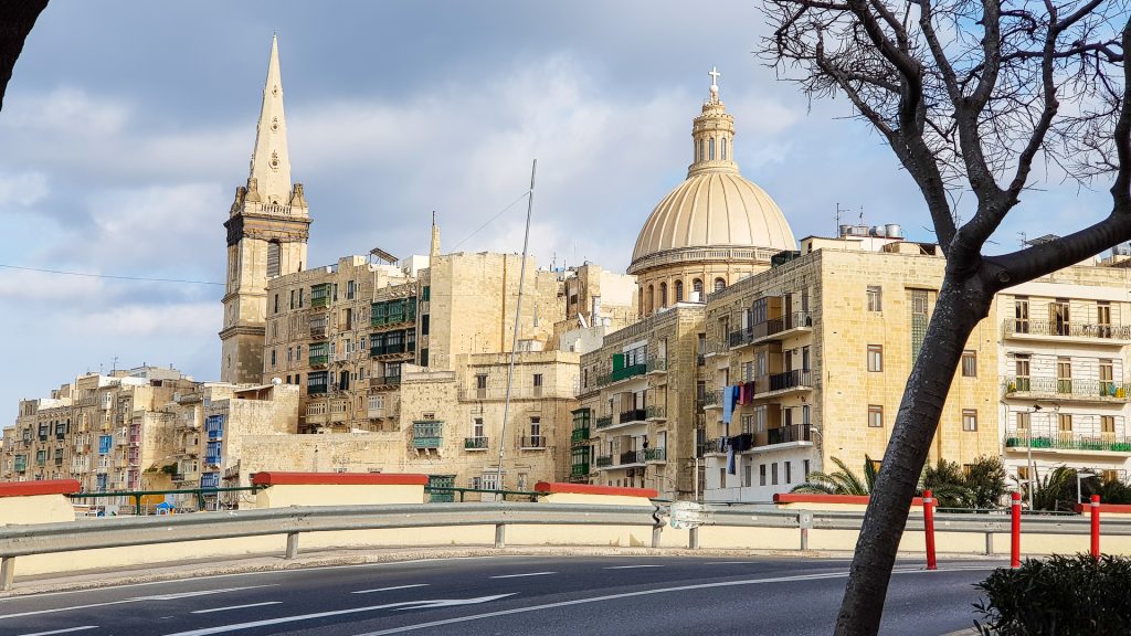 Centrum Valletty a pohlad na hlavnu katedralu