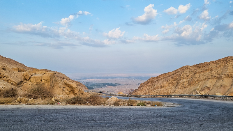 Stupanie od Potash City do Keraku v Jordansku