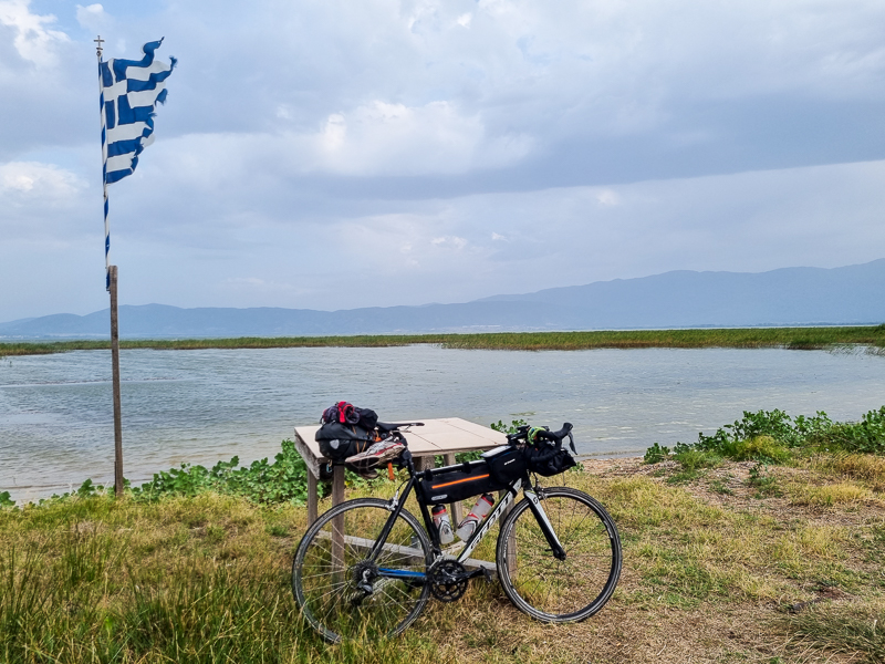 Jazero Dorjan na hranici Grecka a Macedonska