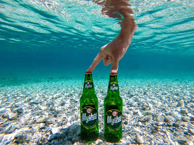 vychodne pobrezie Corfu a pivo