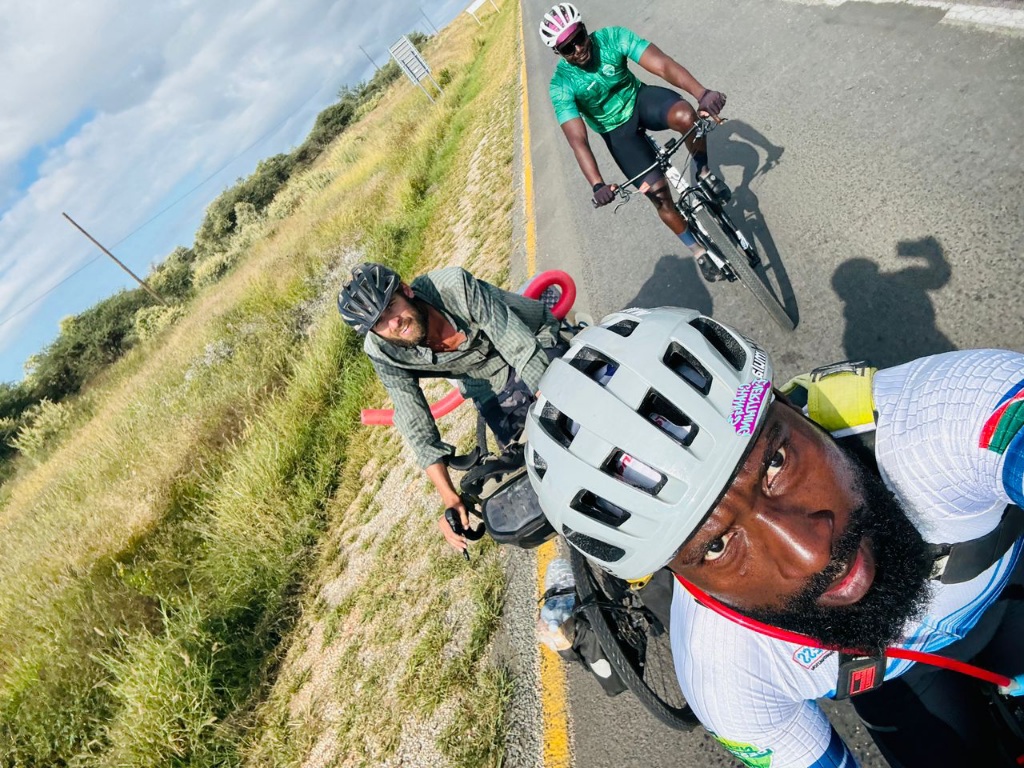 Group ride Namibia